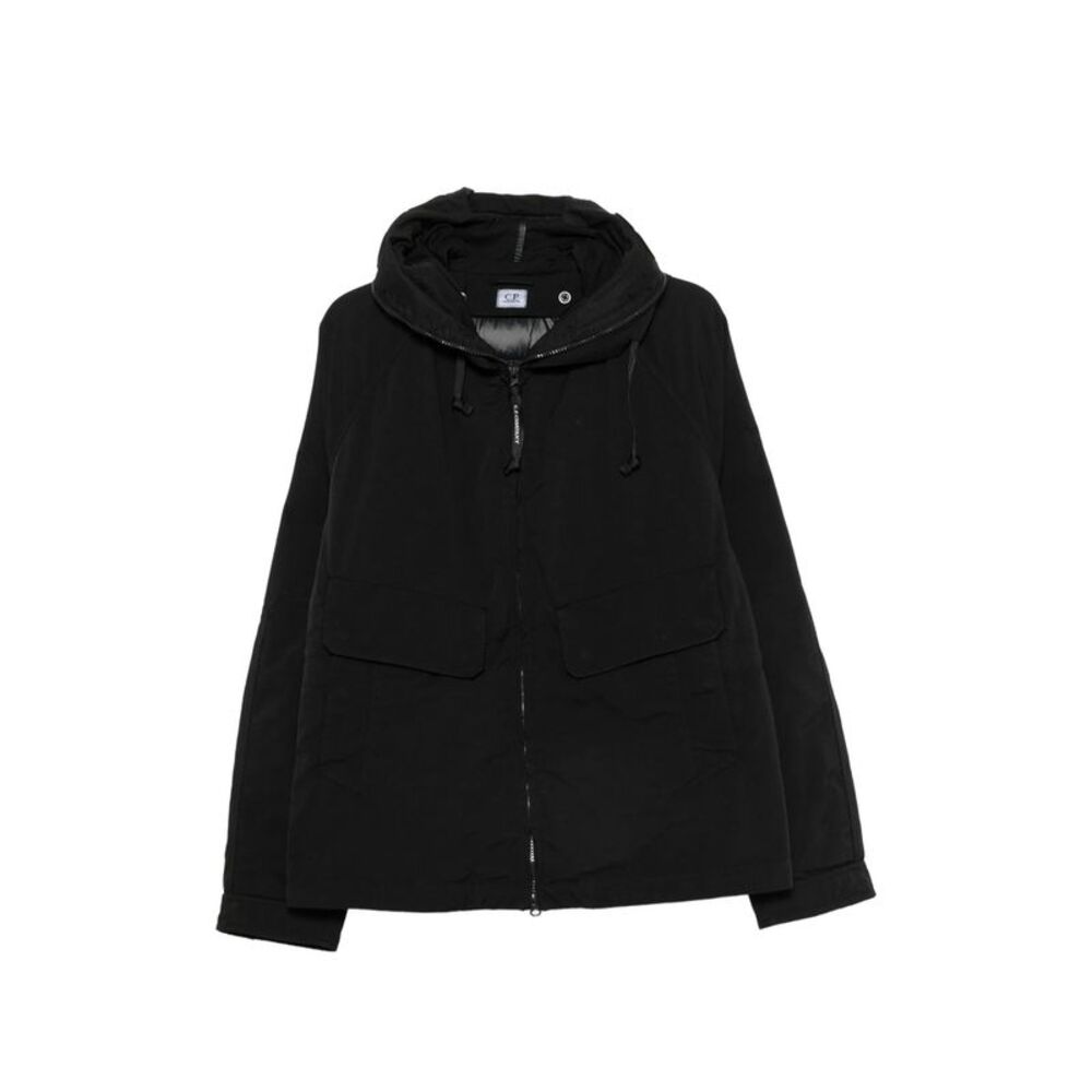 C.P. Company Black Jackets - Hooded Jackets Men